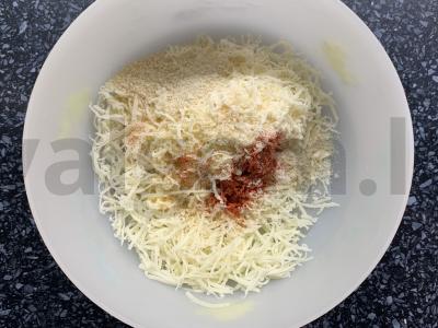 Duonos ir kumpio ritinėliai Žingsnis 1