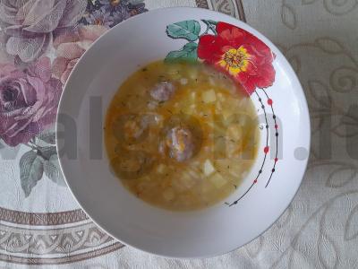 Žuvies kukulių sriuba su ryžiais pagrindine nuotrauka