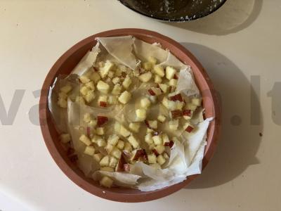 Patingėjęs obuolių štrudelis per 30 minučių Žingsnis 7