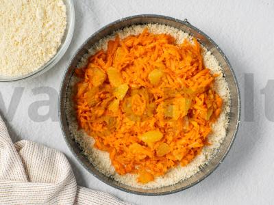 Sluoksniuotas pyragas su moliūgu ir apelsinu Žingsnis 4