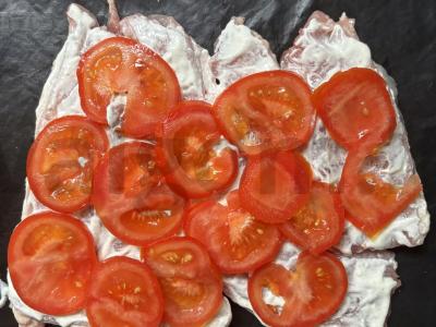 Kiauliena orkaitėje su sūriu ir pomidorais Žingsnis 5