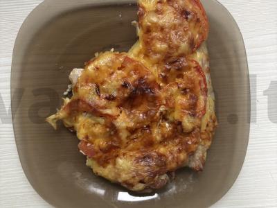 Kiauliena orkaitėje su sūriu ir pomidorais Žingsnis 8