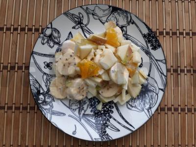 Vaisių salotos su chia sėklomis ir padažu Žingsnis 5