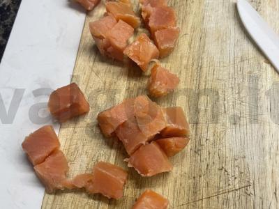 Salotos su raudonąja žuvimi ir alyvuogėmis Žingsnis 5