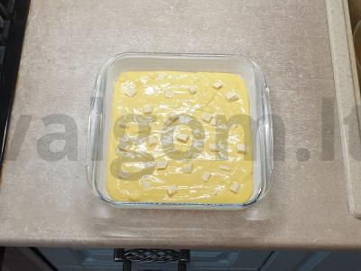 Švelnus pyragas su baltuoju šokoladu Žingsnis 6