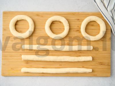 Varškės koldūnai keptuvėje Žingsnis 3