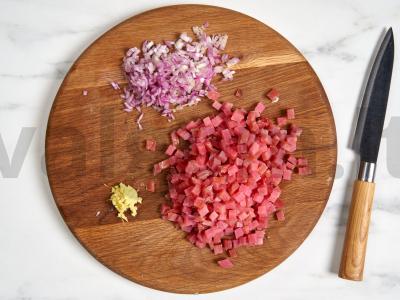 Tuno tartaras Žingsnis 1