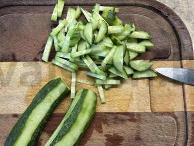 Daržovių salotos su kalmarais Žingsnis 4