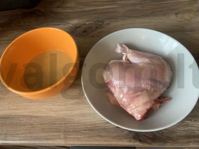 Vištienos kojos su moliūgu Žingsnis 1