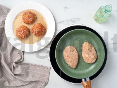 Cukinijų kotletai su faršu Žingsnis 5