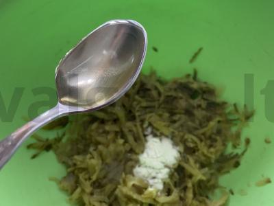 Agurkų blynai Žingsnis 3