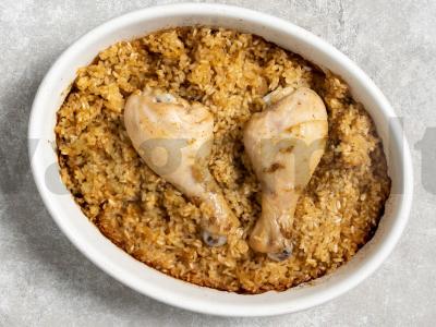 Vištienos blauzdelės su ryžiais orkaitėje Žingsnis 12