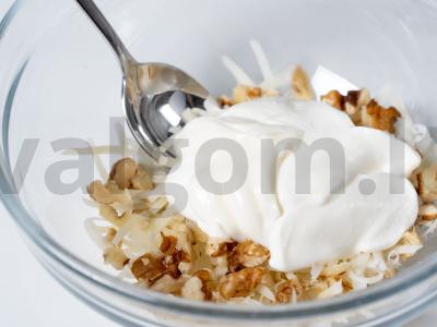 Brokoliai su sūriu ir graikiniais riešutais Žingsnis 4