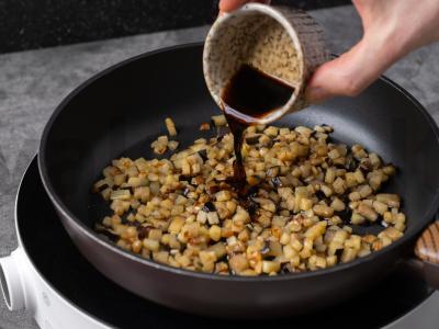 Tartaletės su baklažanais ir riešutais Žingsnis 2