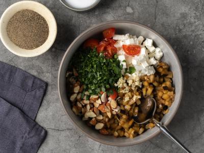 Tartaletės su baklažanais ir riešutais Žingsnis 5