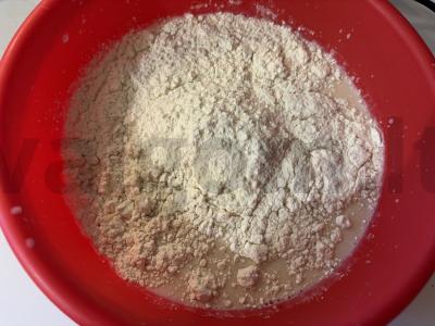 Purūs tešla su šviežiais mielėmis be raugo Žingsnis 5