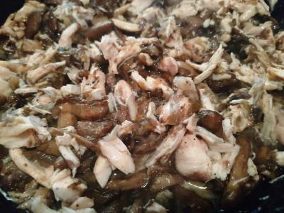 Įdarytos tartaletės su vištiena ir grybais Žingsnis 2