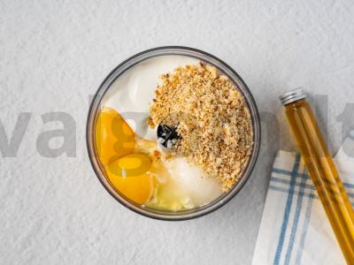 Riešutų sūrio pyragas Žingsnis 5