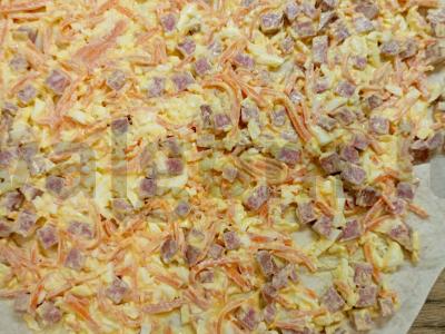 Tortilija su korėjietiška morkų salotomis Žingsnis 4