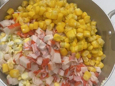 Salotas „Monstera“ su alyvuogių majonezu Žingsnis 5