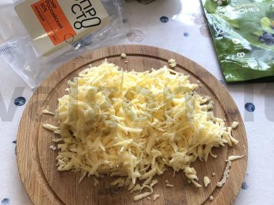 Kiaušinių ritinėliai su sūriu Žingsnis 1