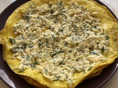 Kiaušinių ritinėliai su sūriu Žingsnis 9