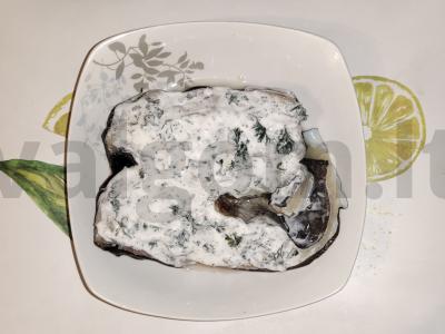 Kepta dantyta žuvis grietinės padaže Žingsnis 3