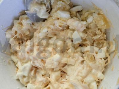 Tartaletės su ananasais ir granatais Žingsnis 4