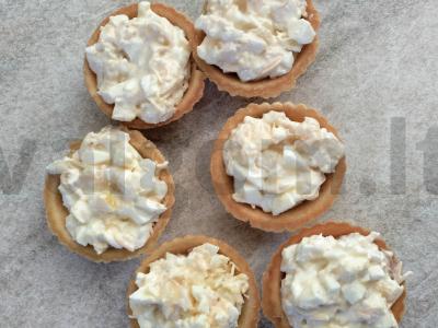 Tartaletės su ananasais ir granatais Žingsnis 5