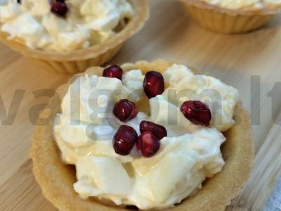 Tartaletės su ananasais ir granatais Žingsnis 6
