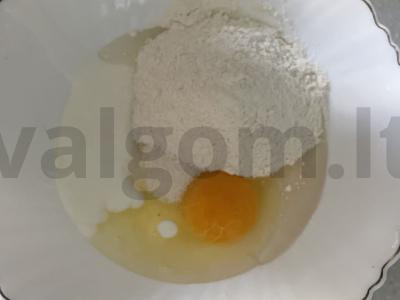 Vafliai su braškių džemu „Vaikiški“ Žingsnis 2