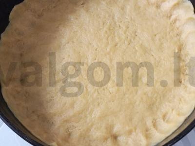 Namų sūrio pyragas su vaniliniu cukrumi Žingsnis 4