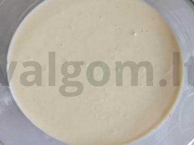 Namų sūrio pyragas su vaniliniu cukrumi Žingsnis 6