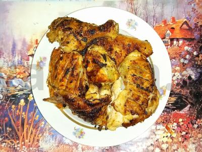 Kvapnus vištienos šašlykas majonezo padaže pagrindine nuotrauka