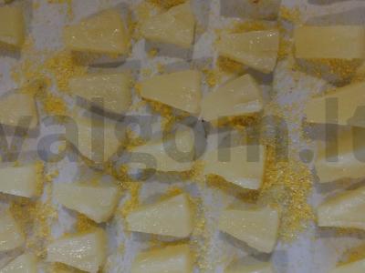 Švelni varškės apkepas su konservuotais ananasais ir kuskusu Žingsnis 5