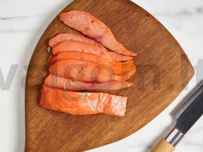 Lašišų užkandis su varškės sūriu Žingsnis 3