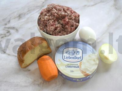 Kotletai su sūriu orkaitėje Žingsnis 1