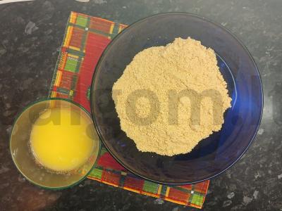 Sūrio pyragas be varškės sūrio su varške orkaitėje Žingsnis 3