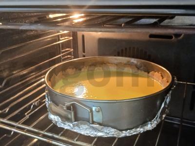 Sūrio pyragas be varškės sūrio su varške orkaitėje Žingsnis 7