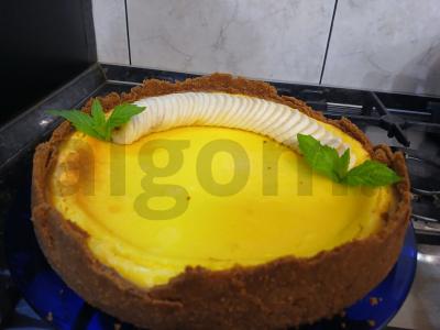 Sūrio pyragas be varškės sūrio su varške orkaitėje Žingsnis 8