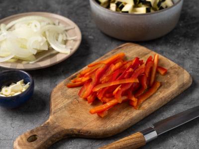 Klasikinis stir-fry su daržovėmis ir rudaisiais ryžiais Žingsnis 2