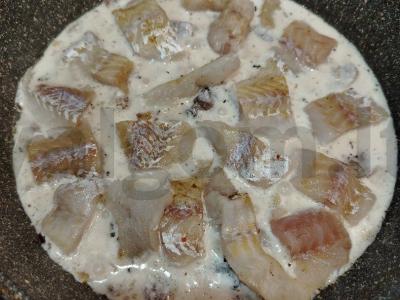 Menkių filė su grybais grietinėje Žingsnis 7