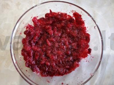 Skaniausias duona su brie sūriu ir spanguolėmis Žingsnis 4