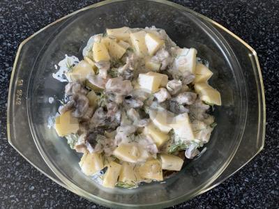 Bulvytė, kepta su pievagrybiais Žingsnis 4