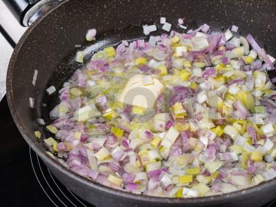 Risotto su vištiena ir salierais Žingsnis 6