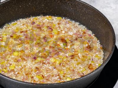 Risotto su vištiena ir salierais Žingsnis 8