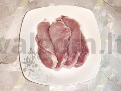 Kiaulienos ritinėliai su sviestu orkaitėje Žingsnis 2