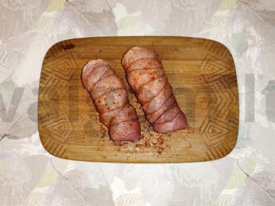 Kiaulienos ritinėliai su sviestu orkaitėje Žingsnis 5