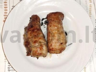 Kiaulienos ritinėliai su sviestu orkaitėje Žingsnis 6