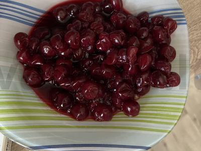 Vyšnių kompotas su cinamonu Žingsnis 1